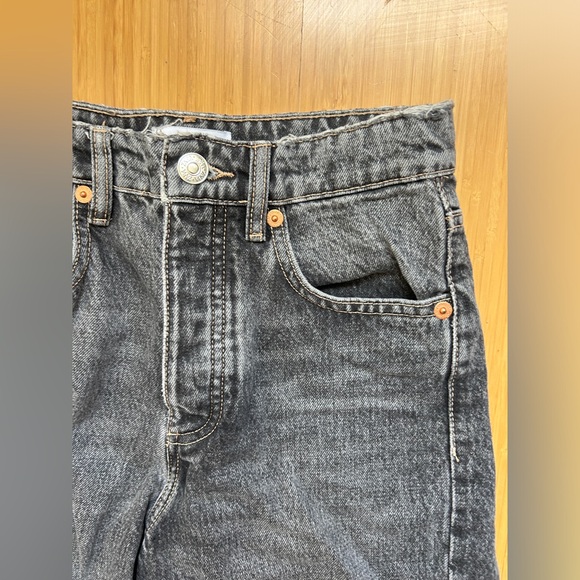 Zara wide leg grey jeans flare 2 / 34 - Picture 3 of 4